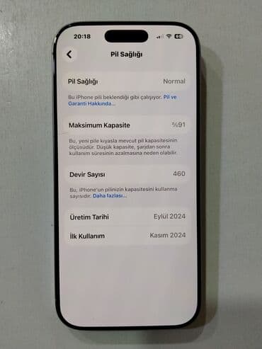 16 ayfon: IPhone 16 Pro, 256 GB, Ağ, Face ID — 3
