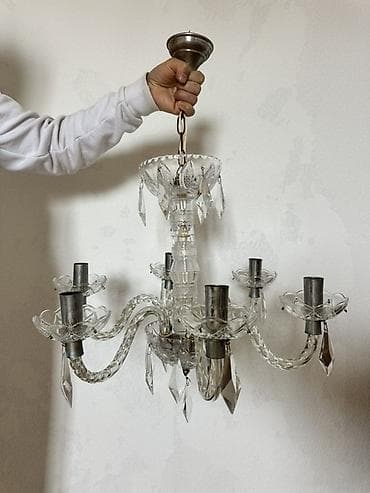 das pec: Çılçıraq, 5 lampa, Xrustal — 1