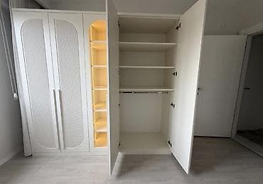 kohne skaf: 4 qapılı, Siyirməli, Ağ, Açılan, Düz dolab — 3