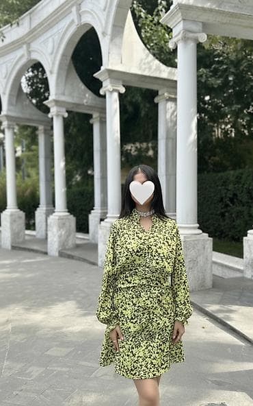 Qadın geyimi – naxışlı, uzunqol, volanlı don Bir defe geyilib ölce s-m