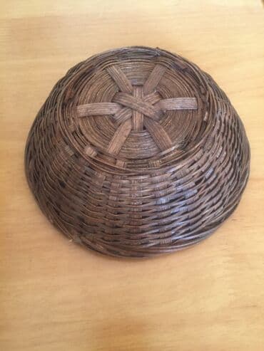 novruz bayrami xoncasi: Təbii materiallardan hazırlanmış toxunma sənətkar səbətlər — 5