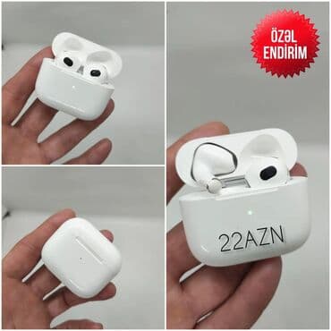 airpods en ucuz: Simsiz (Bluetooth) Qulaqcıqlar, Apple — 10