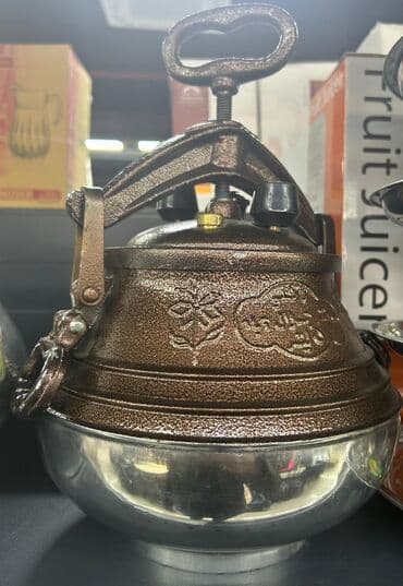 katarina çayı: Yeni, rəng - Gümüşü, Çaydan, Nikel, 3 l — 7