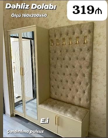 işqaf: Dəhliz dolabı 319 azn rəng seçimi var çatdırılma var Yep yeni model — 1