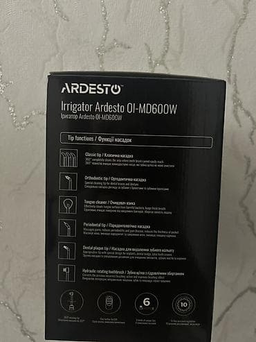 duyu aparatı: Ardesto OI-MD600W ağız duşu (irriqator) Xüsusiyyətlər: - Su çəni: 600 — 3