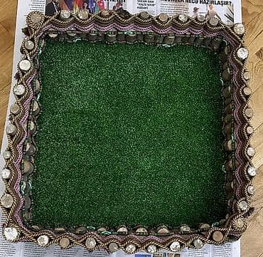 Ev saatları: Novruz səbəti, ölçü 53/53 sm, əl işi, 70 aZn alınıb, 50 aZn satılır — 1