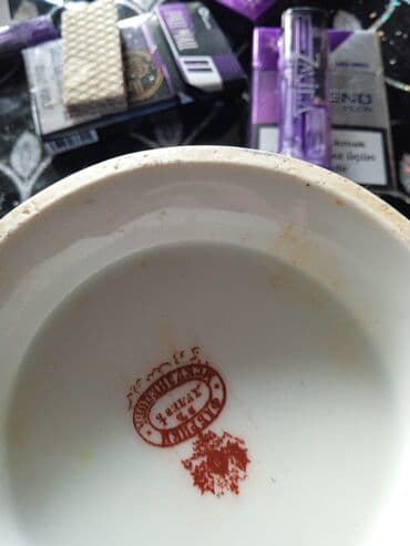 Çaydanlar və qəhvədanlar: Kasalar, 2 ədədli dəst, rəng - Göy, Farfor, Rusiya — 6