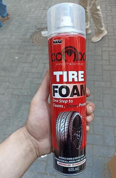 vasmoy teker bazari: Teker qaraldan Foam. 650 ml. kopuk.bir fisqirtmada tekerler qapqara — 1