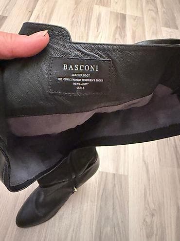 BASCONI qadın çəkməsi - Material: təbii dəri (etiketdə: Leather Boot) — 1