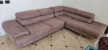Divan və kreslo dəstləri: Müasir dizaynlı yumşaq künc divan dəsti +2neferli+tek kreslo - — 6