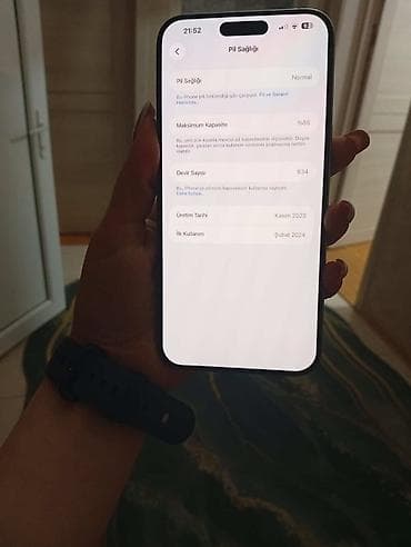 iphone 5 bu satın: IPhone 15 Pro, Gümüşü, Face ID — 4