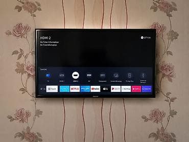 приставка смарт тв для телевизора: Samsung Smart TV – divara quraşdırılmış, nazik çərçivəli model.əla — 1