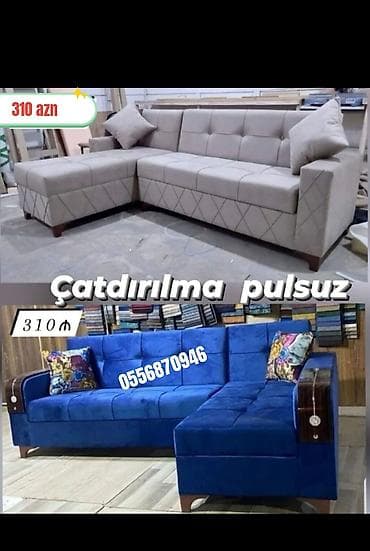 yatacaq: Künc divan, Qonaq otağı üçün, Parça, Bazalı, Açılan — 5