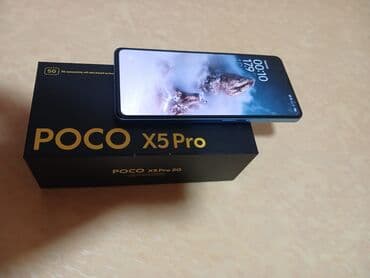сенсорный экран на телефон fly 506: Poco X5 Pro 5G, 256 GB, rəng - Mavi, Sensor, Barmaq izi, Face ID — 2