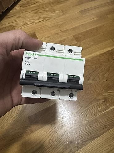 metbex qazlari: Orjinal schneider 100 amper avtomat,schneider,az istifadə olunub,1 — 1
