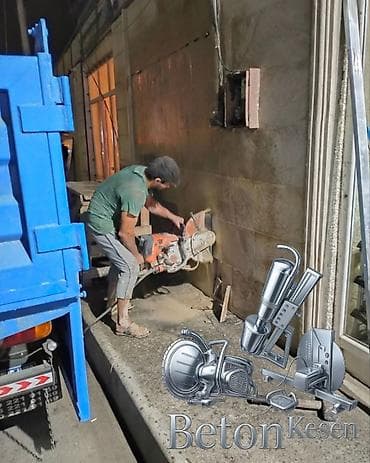 giriş qapı: Əlaqə:099-401-22-22 070-829-99-99 Beton kəsmə xidməti - Divar — 2
