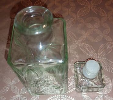 cen islenmis: Şüşə ətir/qapaqlı flakon - Material: qalın, şəffaf şüşə - Forma — 2