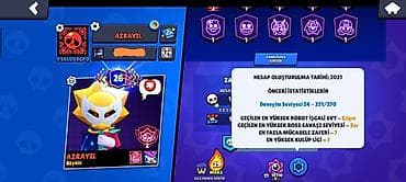 Brawl Stars hesabı – AZRAYIL - Hesabın yaradılma ili: 2021 - Kupa