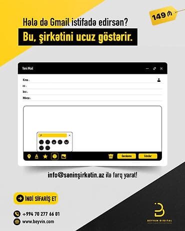 endolazer nədir: ✉️ Gmail ilə işləyirsən? Bu, şirkətini ucuz göstərir. 👉 Korporativ — 1