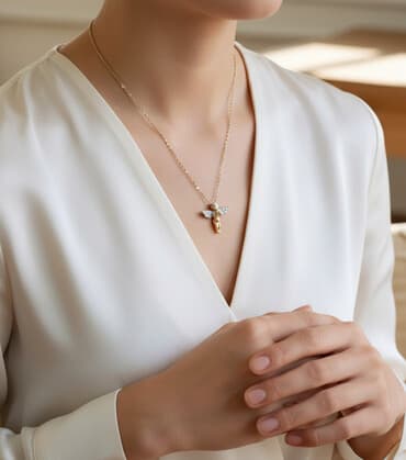 qızılın satış qiyməti 2024: Boyunbağı, Sarı qızıl, 585 Əyar, 422 g — 1