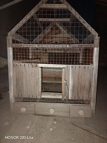 itler ucuz: Taxta quş/kəpənək evi – geniş və çoxsəviyyəli qəfəs - Material: taxta — 3