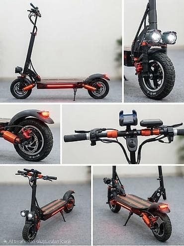 samokat scooter: Güclü elektrikli skuter – şəhərdə və off-road üçün - İkiqat ön — 1