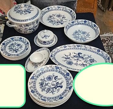 Nahar dəsti, rəng - Ağ, Farfor, 6 nəfərlik, Çexiya