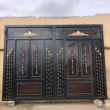 avtomat darvazalar: Darvaza Eni-3.50 Hündürlüyü 2.60 Şveller-8diy profil — 3