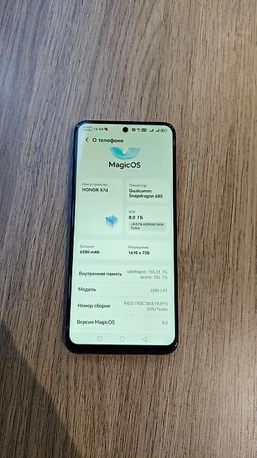 samsung s6 tablet: Honor X7d, 256 GB, rəng - Gümüşü, İki sim kartlı — 2