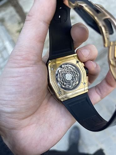 samsung saat: İşlənmiş, Qol saatı, Hublot, rəng - Qızılı — 6