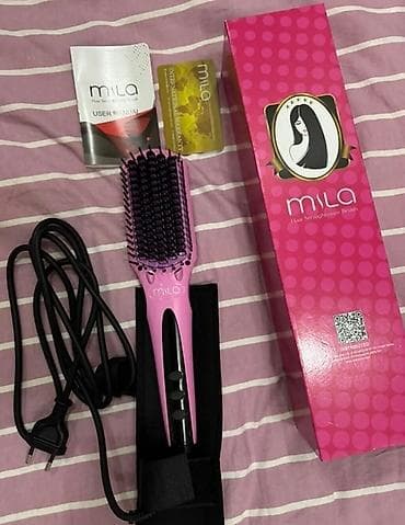 Кондиционеры: Mila Hair Straightener Brush – elektrikli saç düzləşdirən daraq — 1