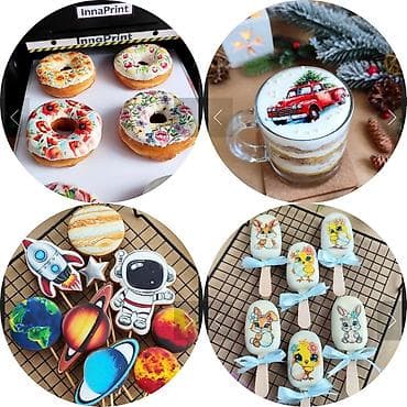 Компьютеры, ноутбуки и планшеты: InnaPrint IP-15 qida üçün planşet printeri - Qida məhsulları üzərinə — 2