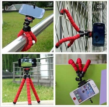 telefon üçün ştativ: ✅Telefon tutacağı (Tripod) 🟢Telefonu həm yana, həmdə düz qoymaq olur — 1