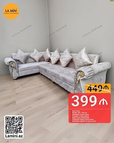Künc divan, Açılan, Bazalı, Parça, Şəhərdaxili pulsuz çatdırılma — 1