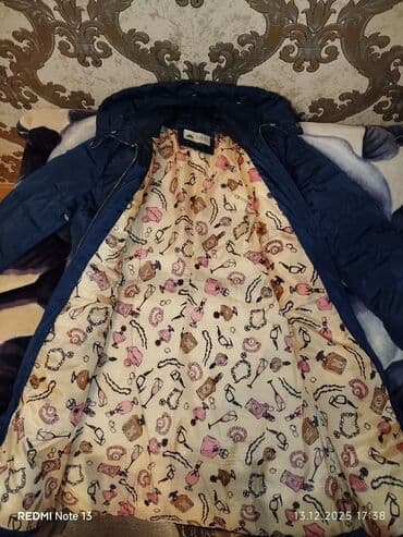 kurtka turkce: Qadın qışlıq şişmə palto/kurtka - Rəng: tünd mavi - Uzun model — 2