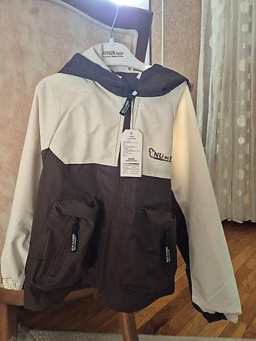 a class makasin: Uşaq üçün kapüşonlu yüngül küləkkeçirən gödəkcə - Rəng: bej və tünd — 2