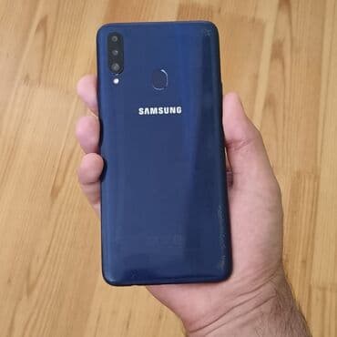 samsung balaca: Samsung Galaxy A20s, rəng - Göy, Barmaq izi — 1