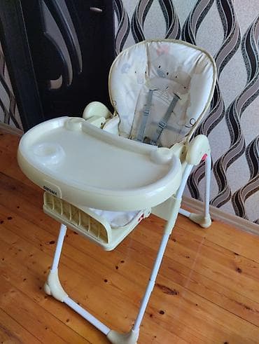 8 ayliq usaq sekilleri: Uşaq yemək stulu – SHENMA - Rəng: krem/bej tonlarında - Yumşaq — 1