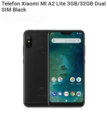 Asia: Xiaomi Mi A2 Lite, 64 ГБ, цвет - Черный, 
 Отпечаток пальца — 1