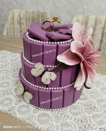 toy geyimleri 2022: Sokolad xoncasi sifarisle hazirlanir.İstenilen olcude,rengde ve — 1