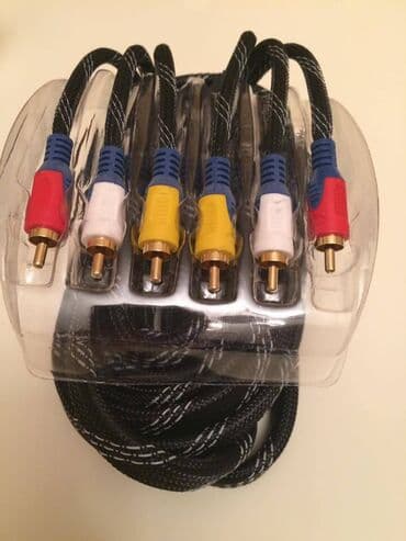 internet kabel cat6: Tulpan kabel orginal teze qutuda say var 5 metr uzunluq — 1