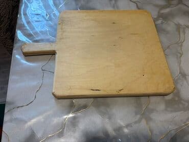 Аксессуары для кухни: Taxta kəsmə lövhəsi - Material: bərk taxta (təbii ağac teksturası) - — 1