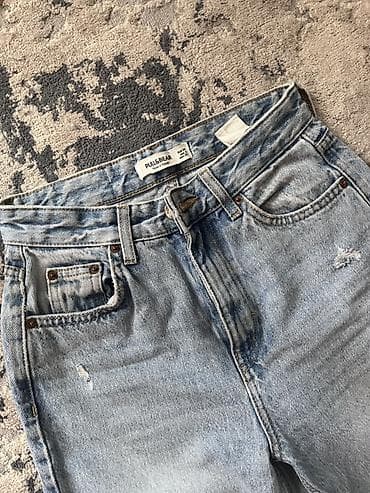 Женская одежда: Джинсы, PULL&BEAR, цвет - Голубой — 2