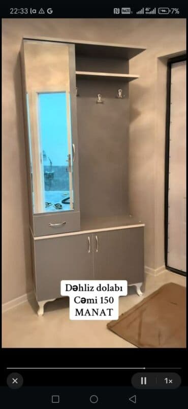 balaca şkaf: Новый, Распашной, Прямой шкаф, Шкаф в прихожей, Азербайджан — 8
