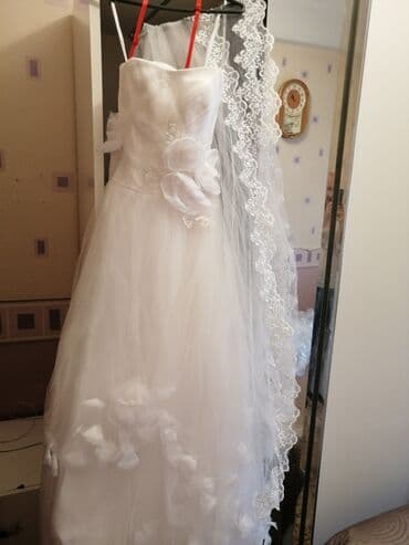 фата койноктор: Gəlinlik paltarı Amerikadan sifarişlə gətirilib. 1dəfə geyilib sonra — 2