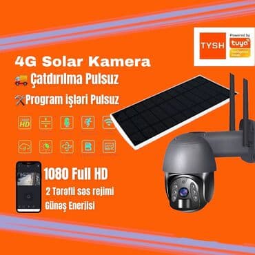 kamera video: 🆕Tuya 4G solar kamera 1080 Full HD 👉Kamera Tuya ağıllı ev programl ilə — 1