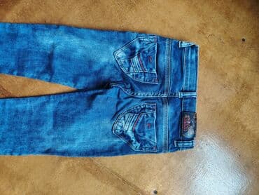 детская и подростковая одежда: Wekilleri cevirin Uşaq geyimləri dəsti 1) Mavi jeans şalvar - Düz — 2