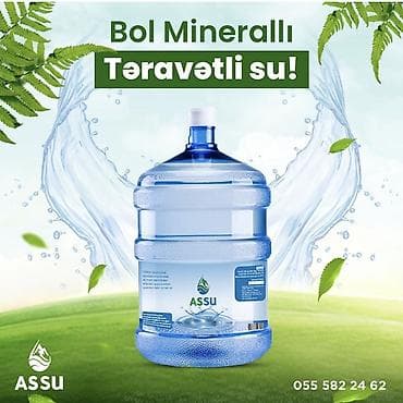 İçkilər: ASSU bol minerallı, təravətli içməli sudur. Böyük həcmli qablaşdırmada — 1