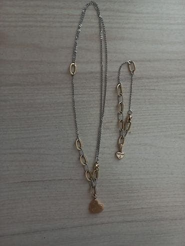 jacob co: Tiffany & Co. üslubunda 585 eyar qızıl boyunbağı və bilərzik dəsti — 3