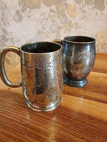 bezek esyasi: Fincanlar, rəng - Qızılı, Metal, 2 ədədli dəst — 3